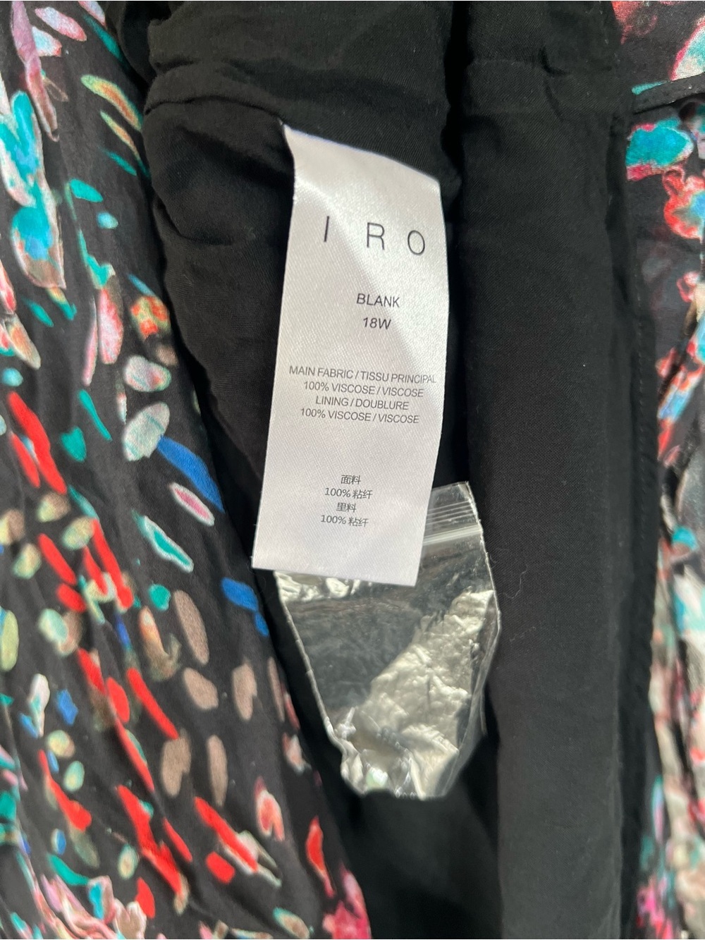 IRO Romantic Flowy Dark Floral Asymmetric Layered Dress - Picture 4 of 6